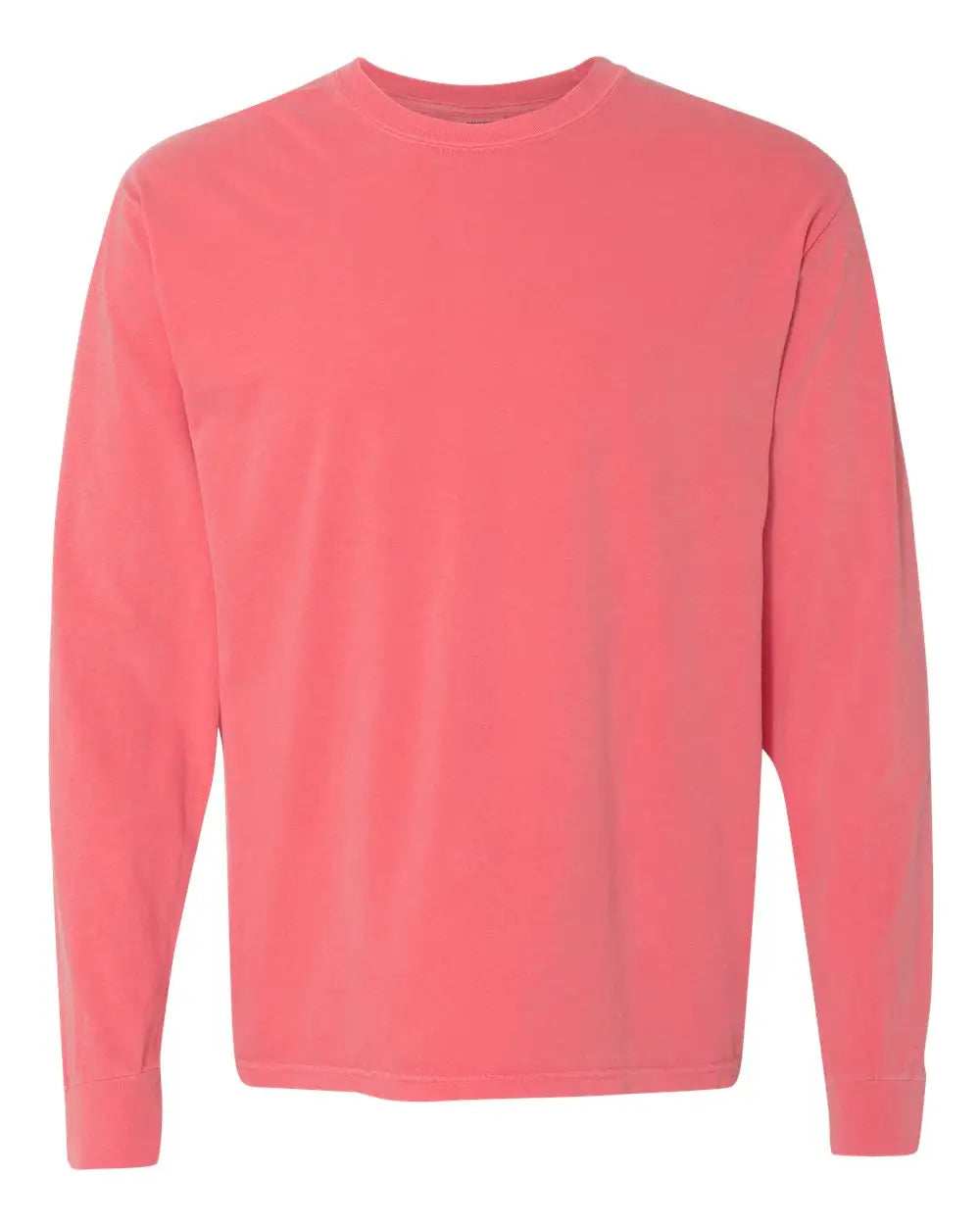 Comfort Colors 6014 Garment-dyed Heavyweight Long Sleeve T-shirt - Watermelon - Red / s