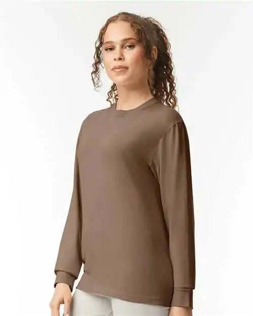 Comfort Colors 6014 Garment-dyed Heavyweight Long Sleeve T-shirt - Espresso
