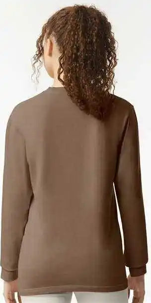 Comfort Colors 6014 Garment Dyed Heavyweight Long Sleeve t Shirt Espresso