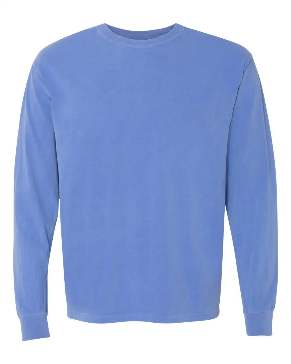 Comfort Colors 6014 Garment-dyed Heavyweight Long Sleeve T-shirt - Flo Blue - s