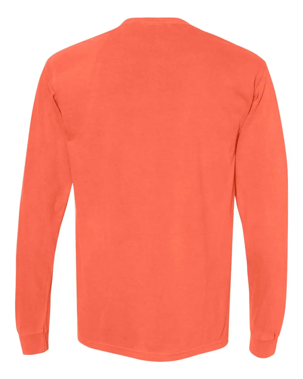 Comfort Colors 6014 Garment-dyed Heavyweight Long Sleeve T-shirt - Neon Red Orange