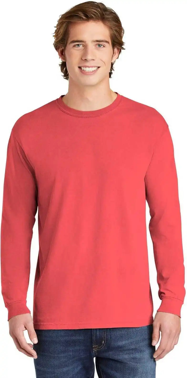 Comfort Colors 6014 Heavyweight Ring Spun Long Sleeve Tee Watermelon
