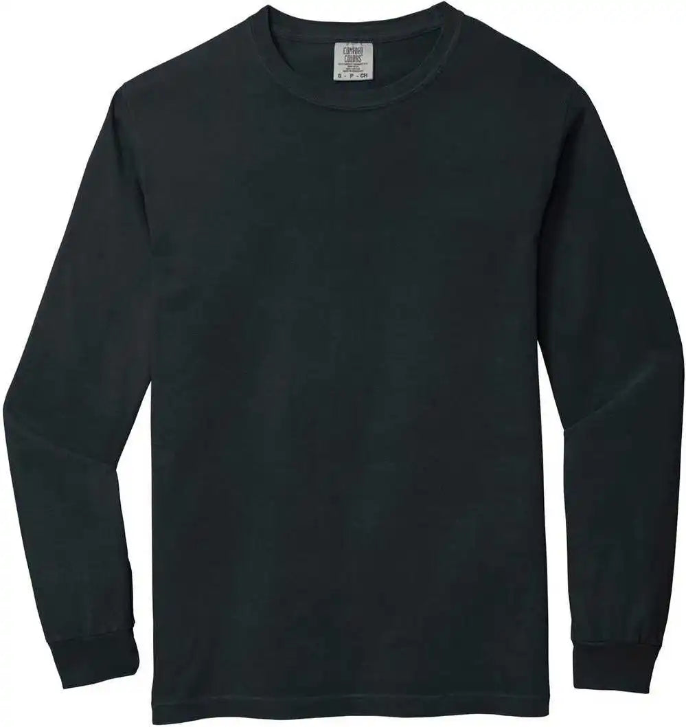 Comfort Colors 6014 Heavyweight Ring Spun Long Sleeve Tee Black