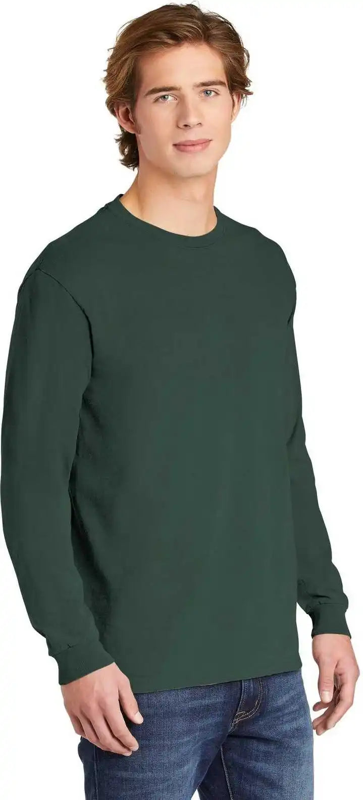 Comfort Colors 6014 Heavyweight Ring Spun Long Sleeve Tee Blue Spruce