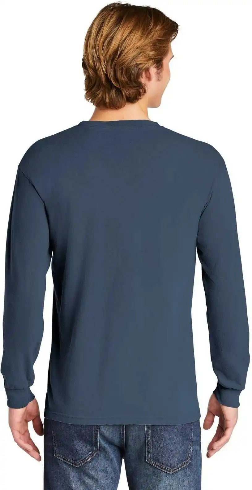 Comfort Colors 6014 Heavyweight Ring Spun Long Sleeve Tee Blue Jean