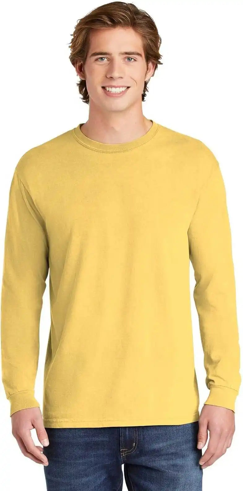 Comfort Colors 6014 Heavyweight Ring Spun Long Sleeve Tee Butter