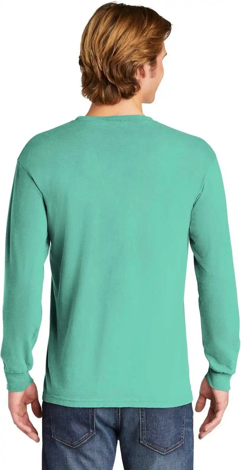 Comfort Colors 6014 Heavyweight Ring Spun Long Sleeve Tee Chalky Mint