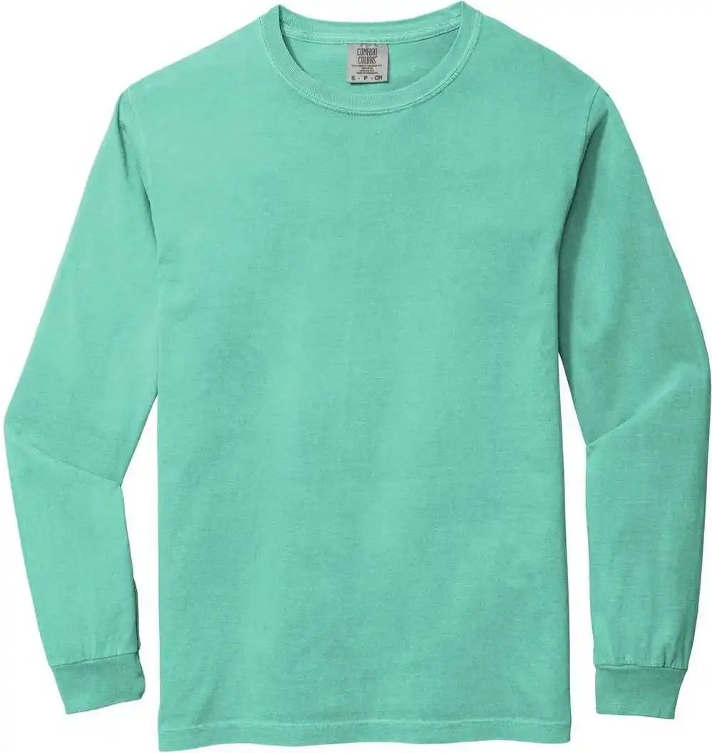 Comfort Colors 6014 Heavyweight Ring Spun Long Sleeve Tee Chalky Mint