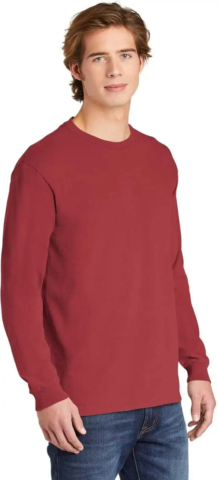 Comfort Colors 6014 Heavyweight Ring Spun Long Sleeve Tee Crimson