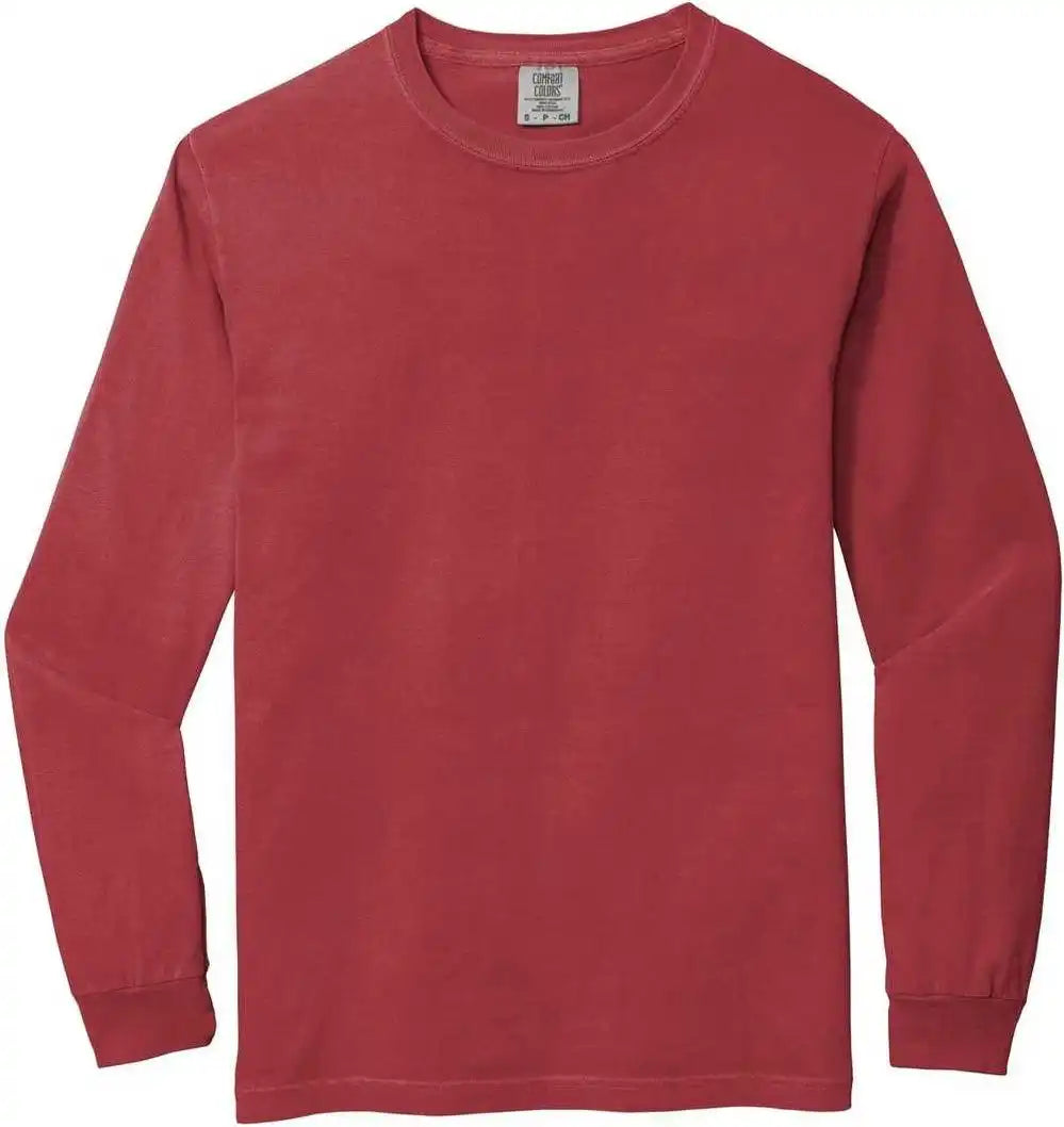 Comfort Colors 6014 Heavyweight Ring Spun Long Sleeve Tee Crimson