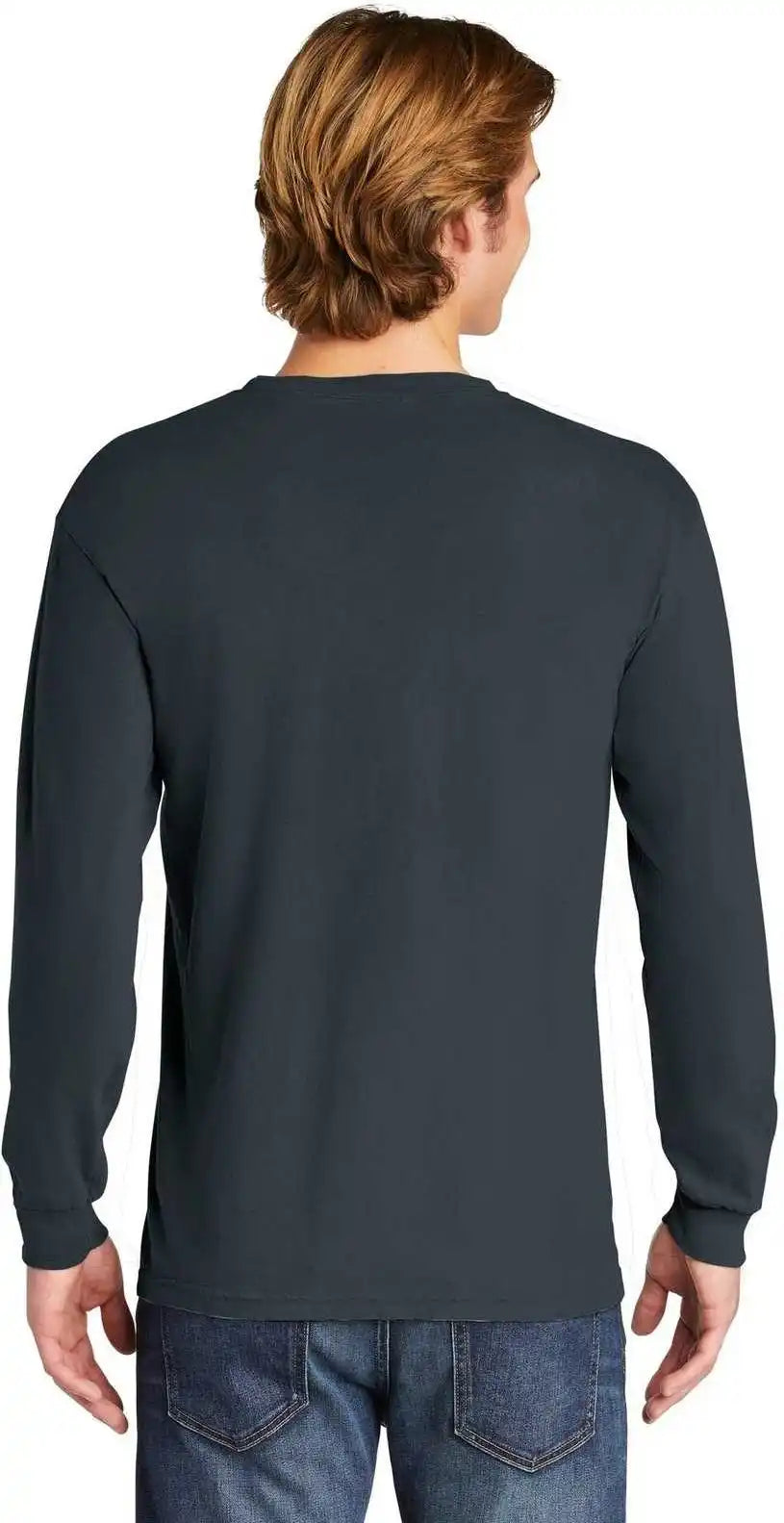 Comfort Colors 6014 Heavyweight Ring Spun Long Sleeve Tee Denim