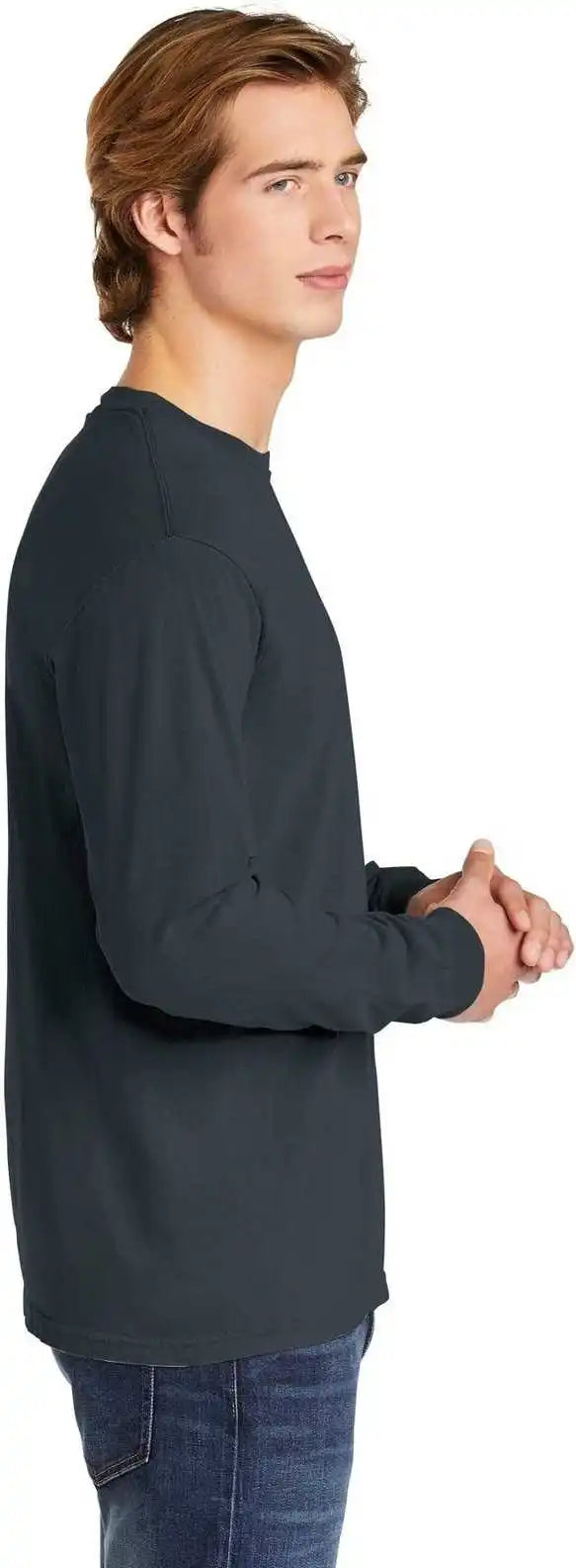 Comfort Colors 6014 Heavyweight Ring Spun Long Sleeve Tee Denim