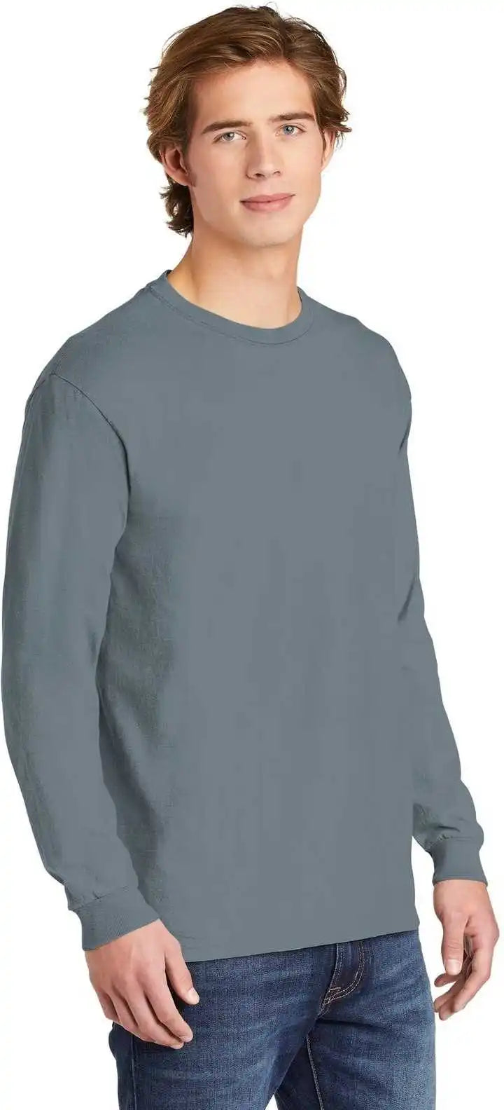 Comfort Colors 6014 Heavyweight Ring Spun Long Sleeve Tee Granite