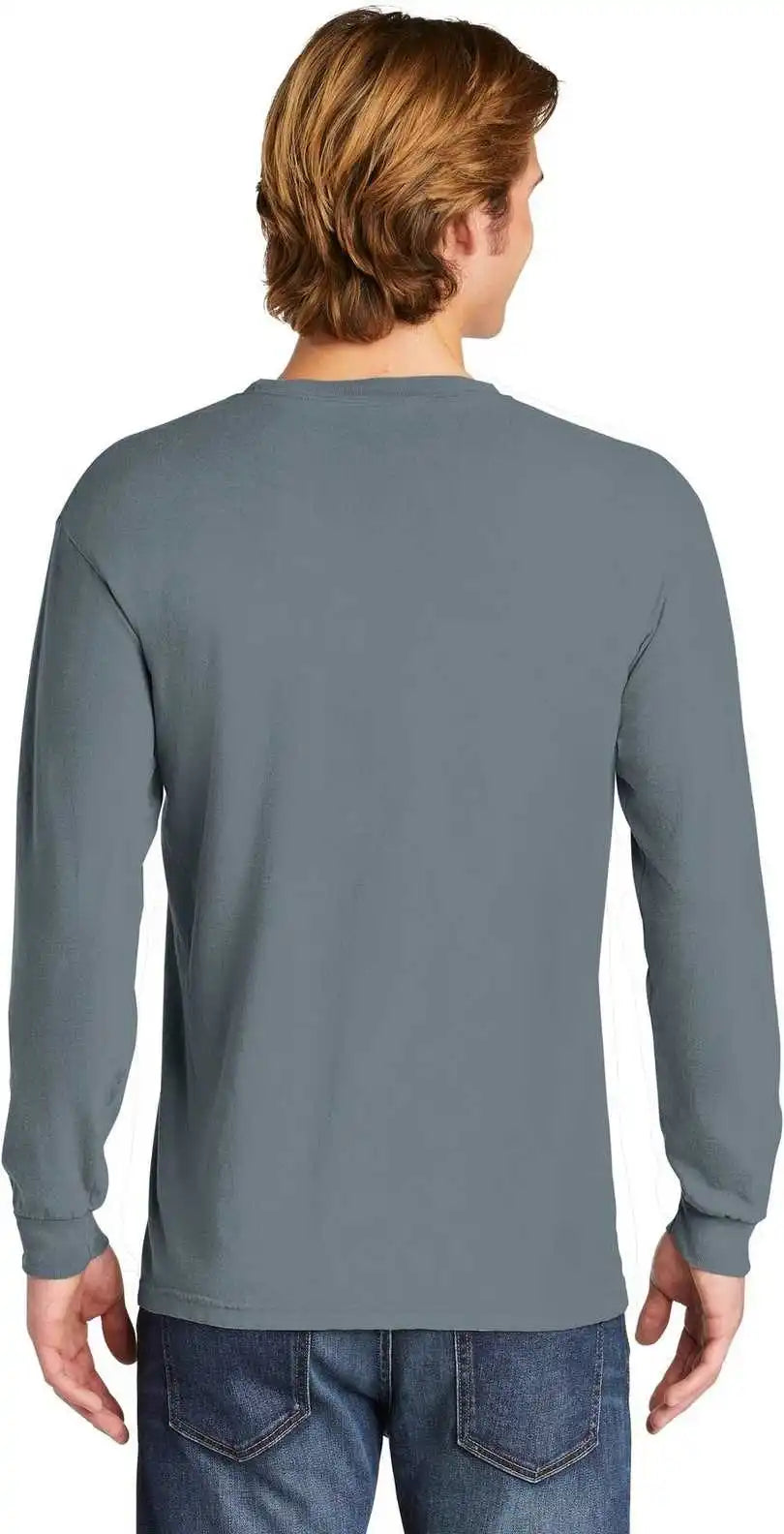 Comfort Colors 6014 Heavyweight Ring Spun Long Sleeve Tee Granite