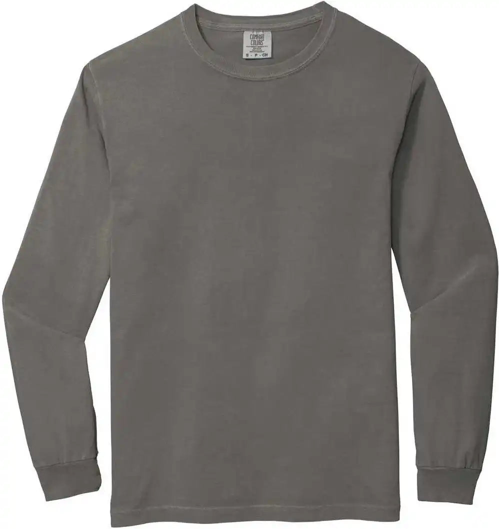 Comfort Colors 6014 Heavyweight Ring Spun Long Sleeve Tee Gray