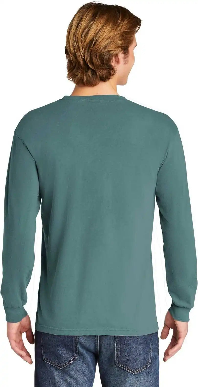 Comfort Colors 6014 Heavyweight Ring Spun Long Sleeve Tee Ice Blue