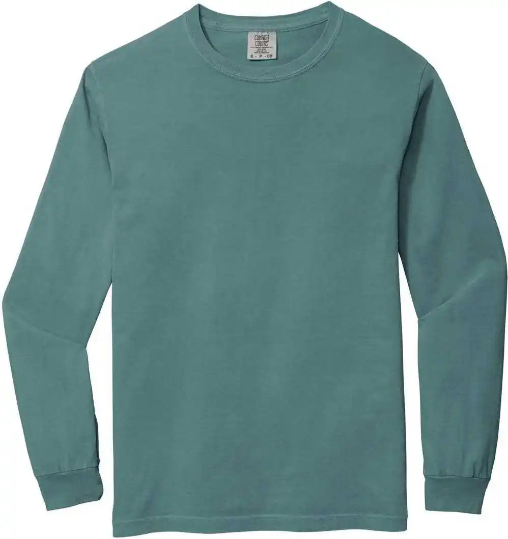 Comfort Colors 6014 Heavyweight Ring Spun Long Sleeve Tee Ice Blue