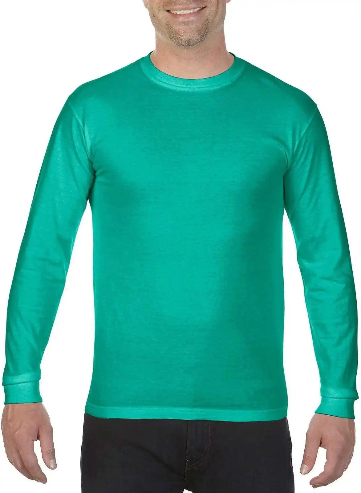 Comfort Colors 6014 Heavyweight Ring Spun Long Sleeve Tee Island Green