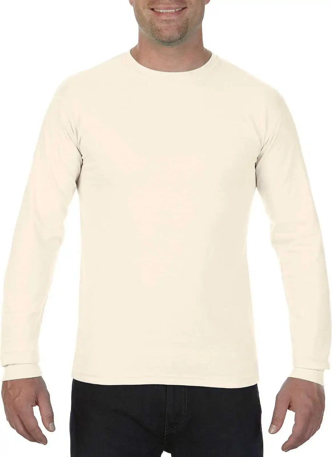 Comfort Colors 6014 Heavyweight Ring Spun Long Sleeve Tee Ivory