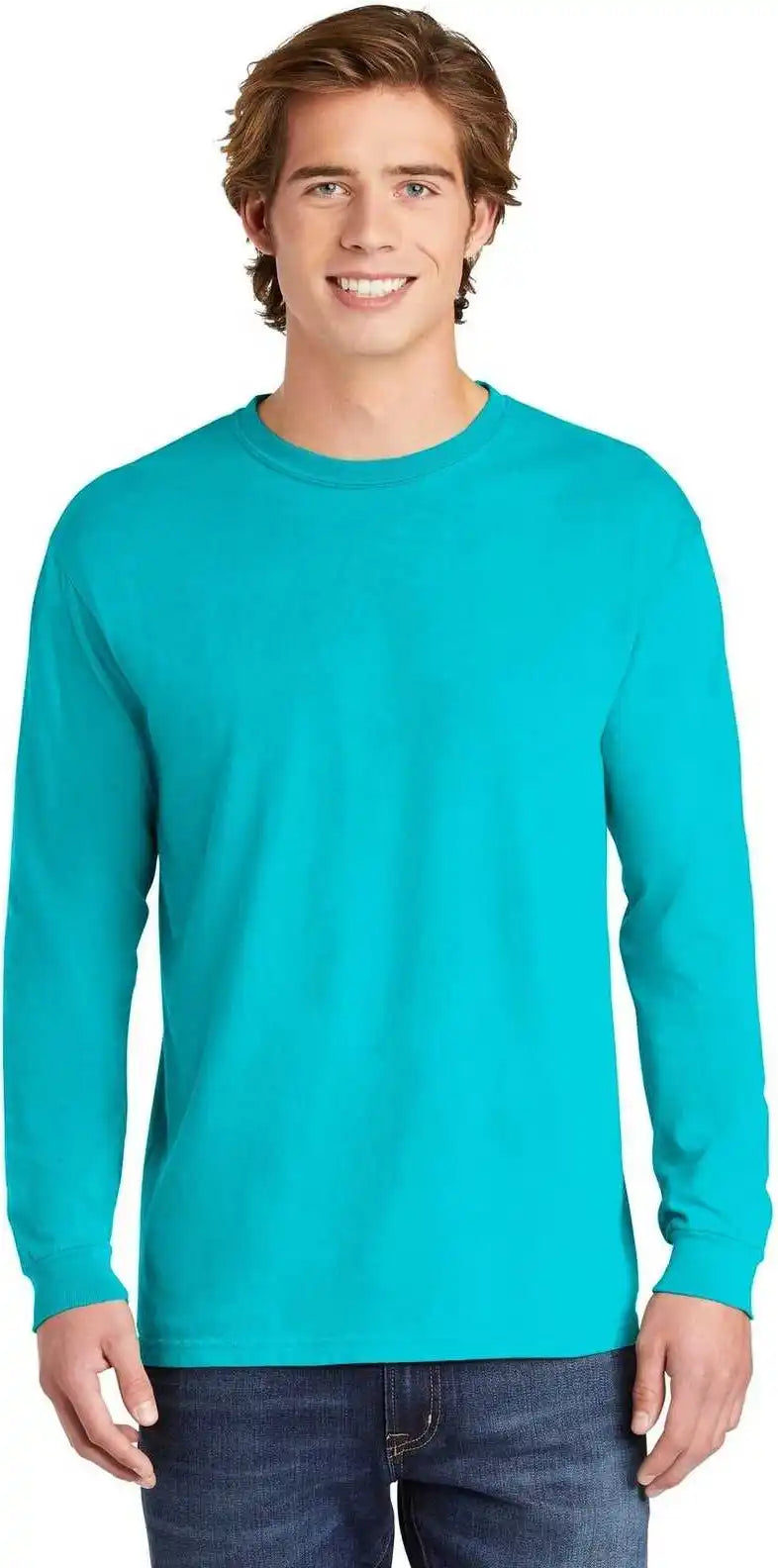 Comfort Colors 6014 Heavyweight Ring Spun Long Sleeve Tee Lagoon