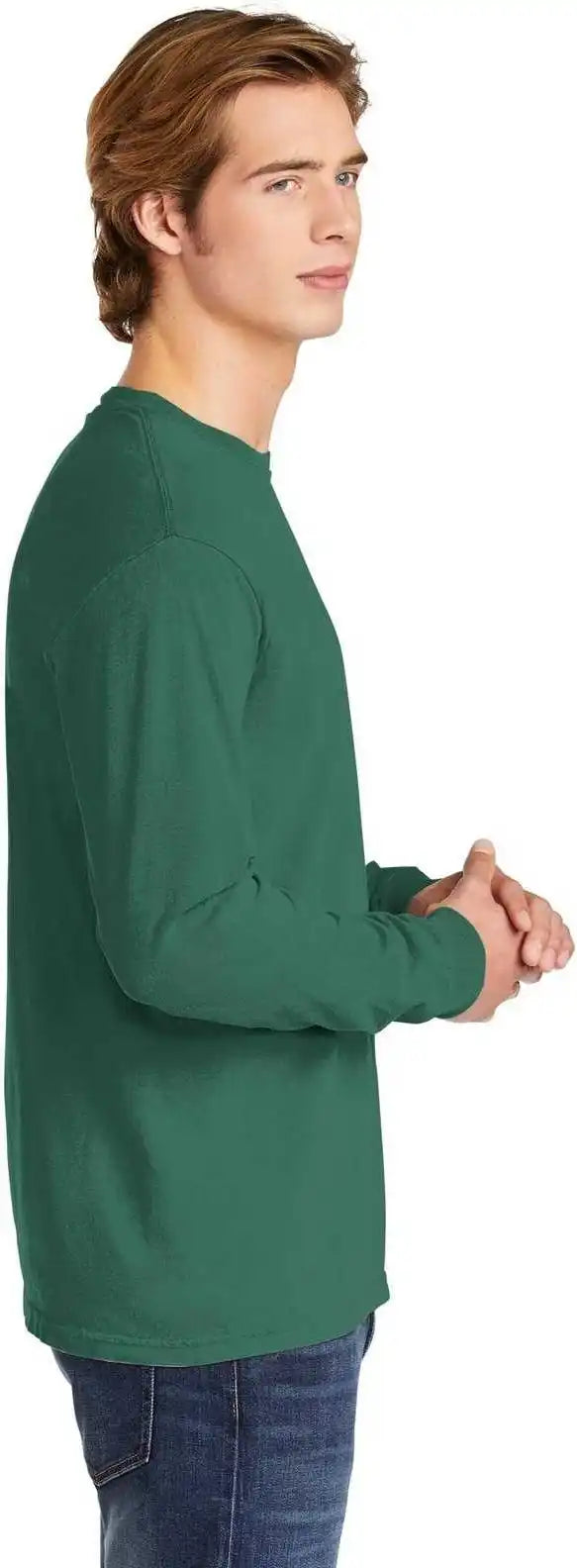 Comfort Colors 6014 Heavyweight Ring Spun Long Sleeve Tee Light Green