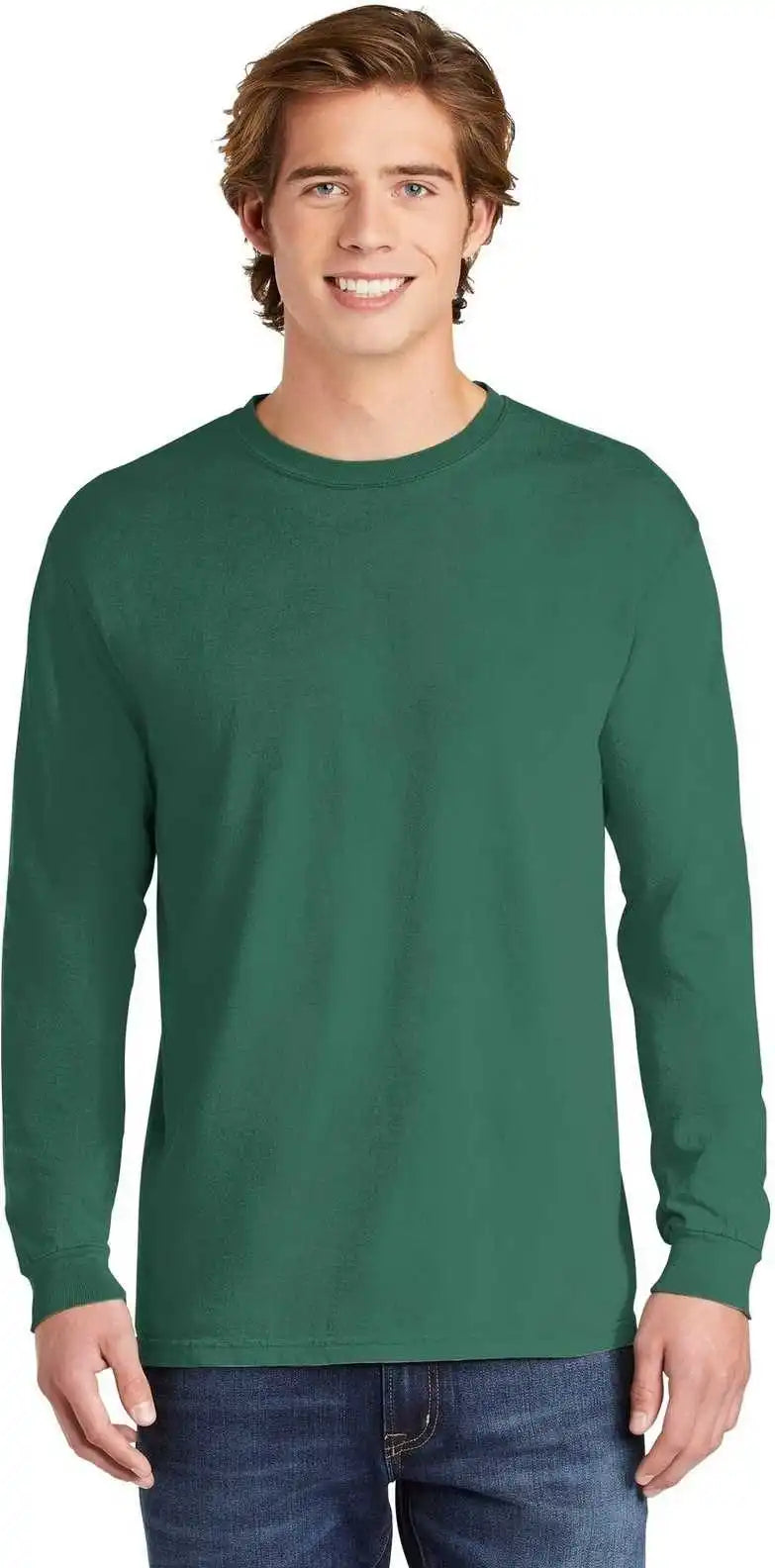 Comfort Colors 6014 Heavyweight Ring Spun Long Sleeve Tee Light Green