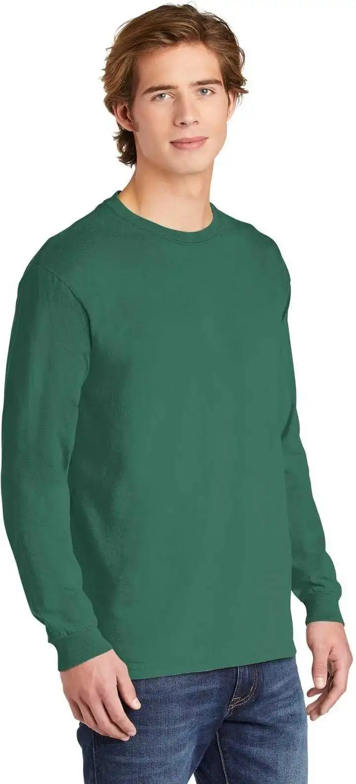 Comfort Colors 6014 Heavyweight Ring Spun Long Sleeve Tee Light Green