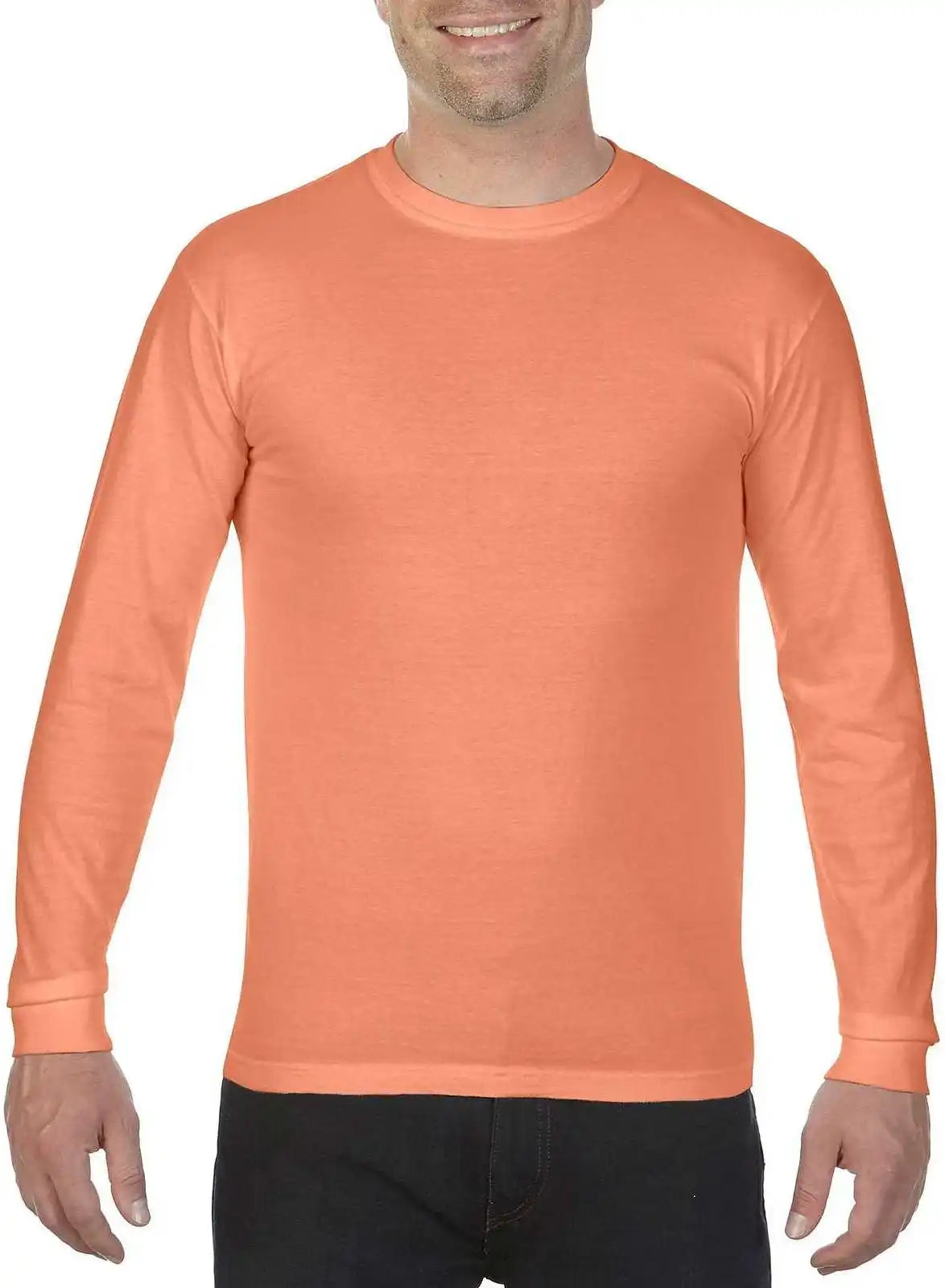 Comfort Colors 6014 Heavyweight Ring Spun Long Sleeve Tee Melon