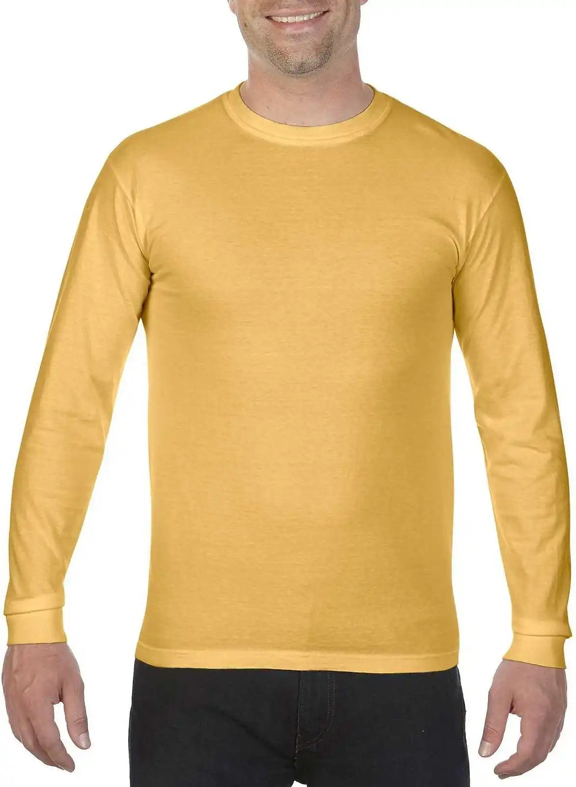 Comfort Colors 6014 Heavyweight Ring Spun Long Sleeve Tee Mustard
