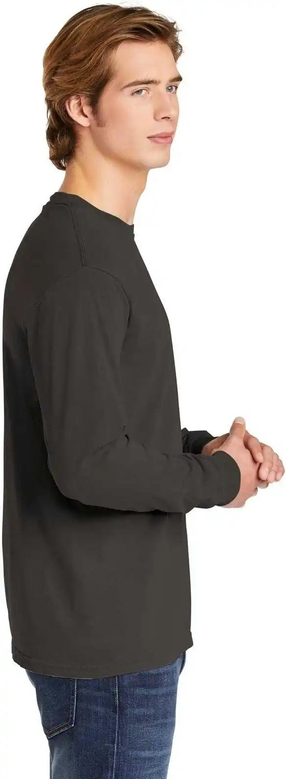 Comfort Colors 6014 Heavyweight Ring Spun Long Sleeve Tee Pepper