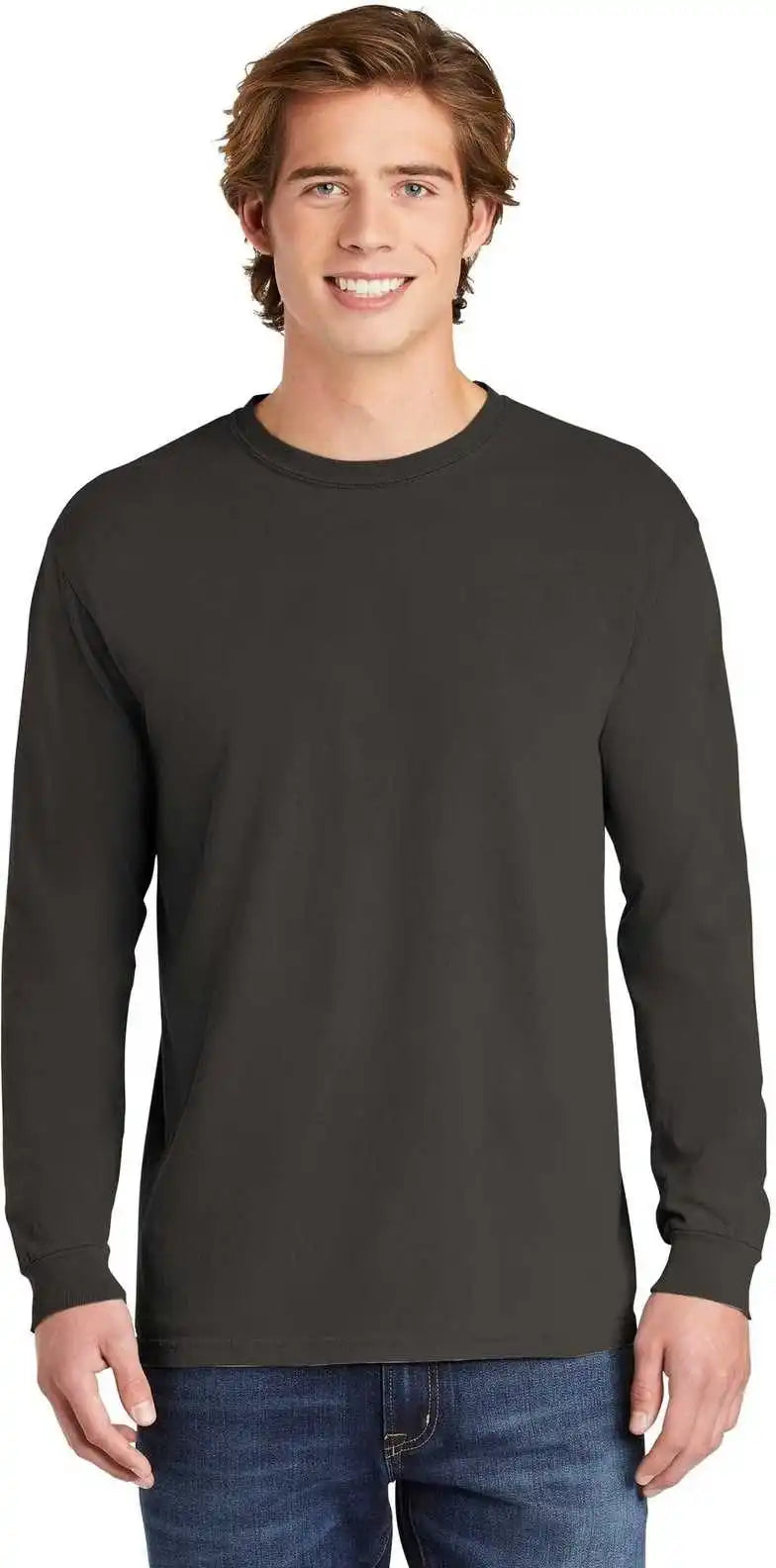 Comfort Colors 6014 Heavyweight Ring Spun Long Sleeve Tee Pepper