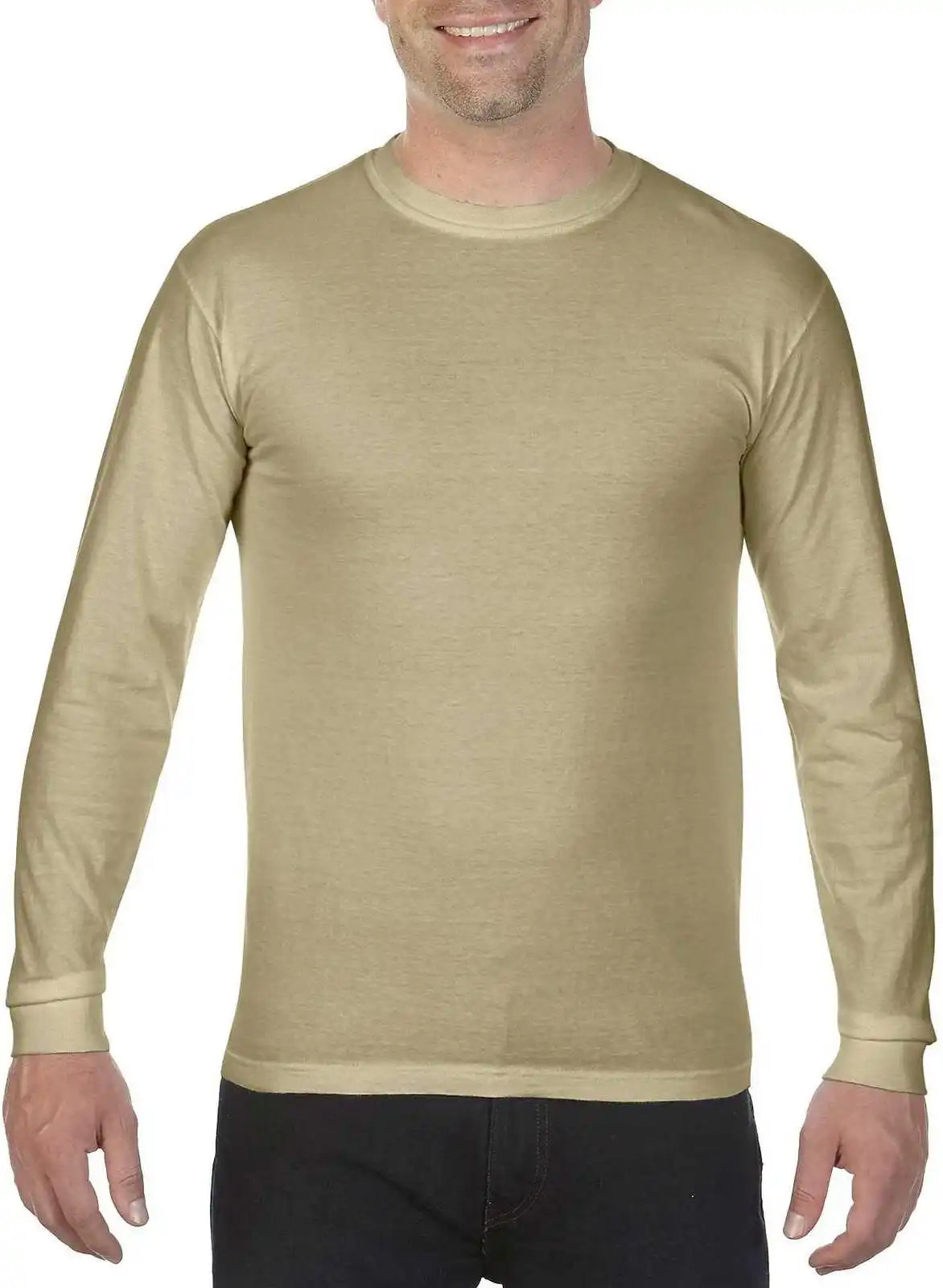 Comfort Colors 6014 Heavyweight Ring Spun Long Sleeve Tee Sandstone