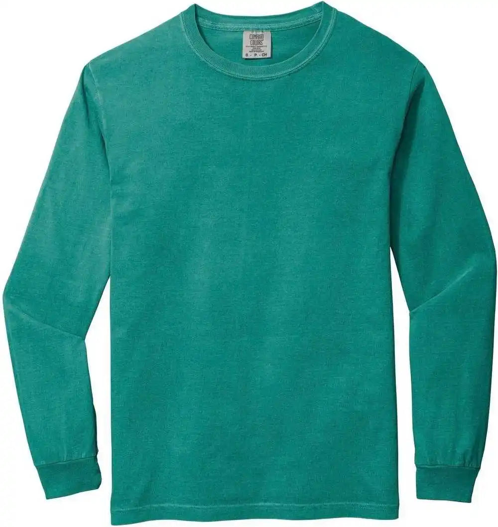 Comfort Colors 6014 Heavyweight Ring Spun Long Sleeve Tee Seafoam