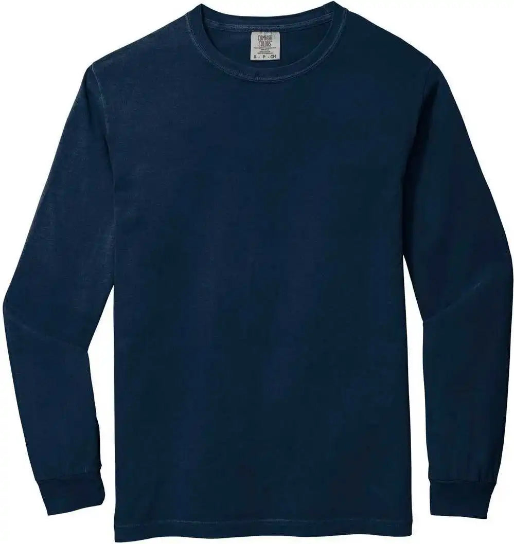 Comfort Colors 6014 Heavyweight Ring Spun Long Sleeve Tee True Navy