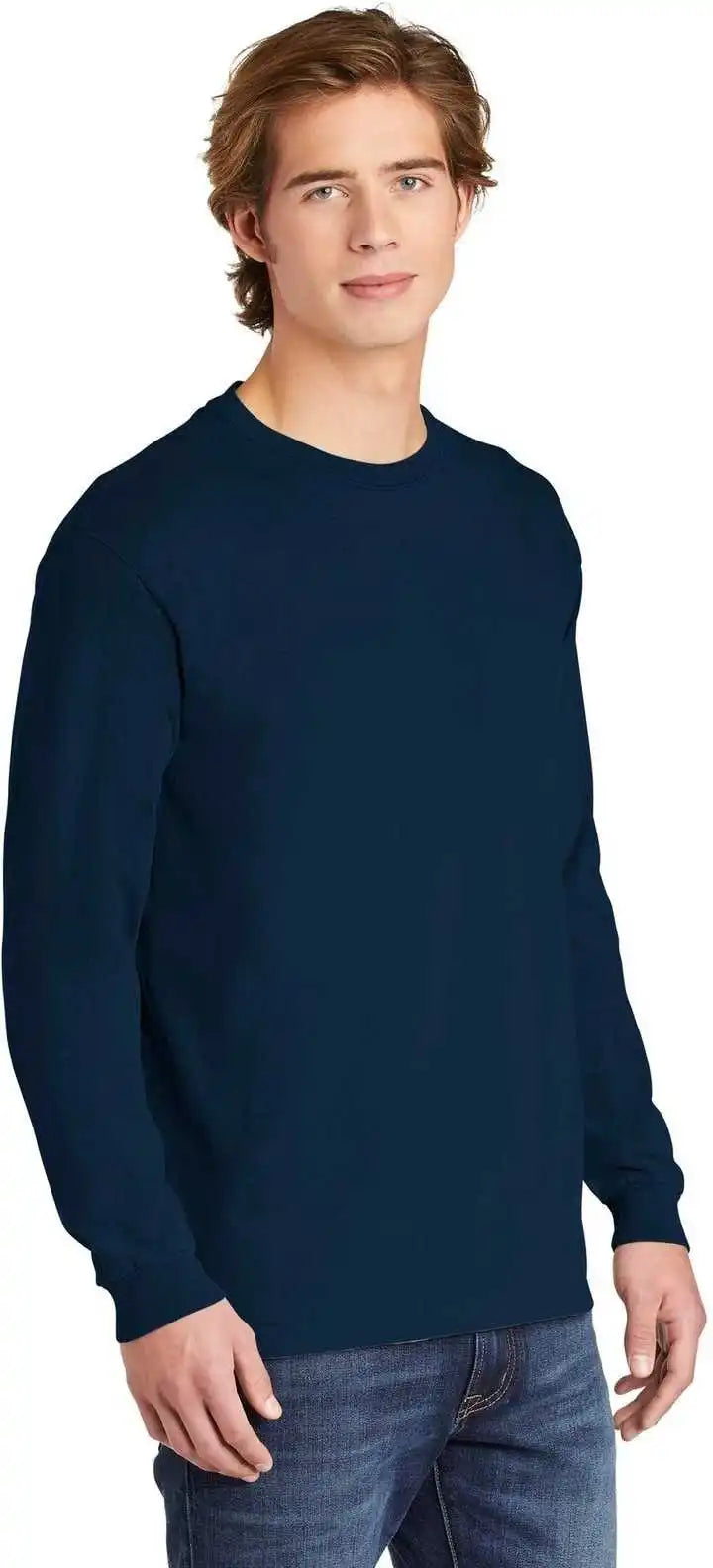 Comfort Colors 6014 Heavyweight Ring Spun Long Sleeve Tee True Navy