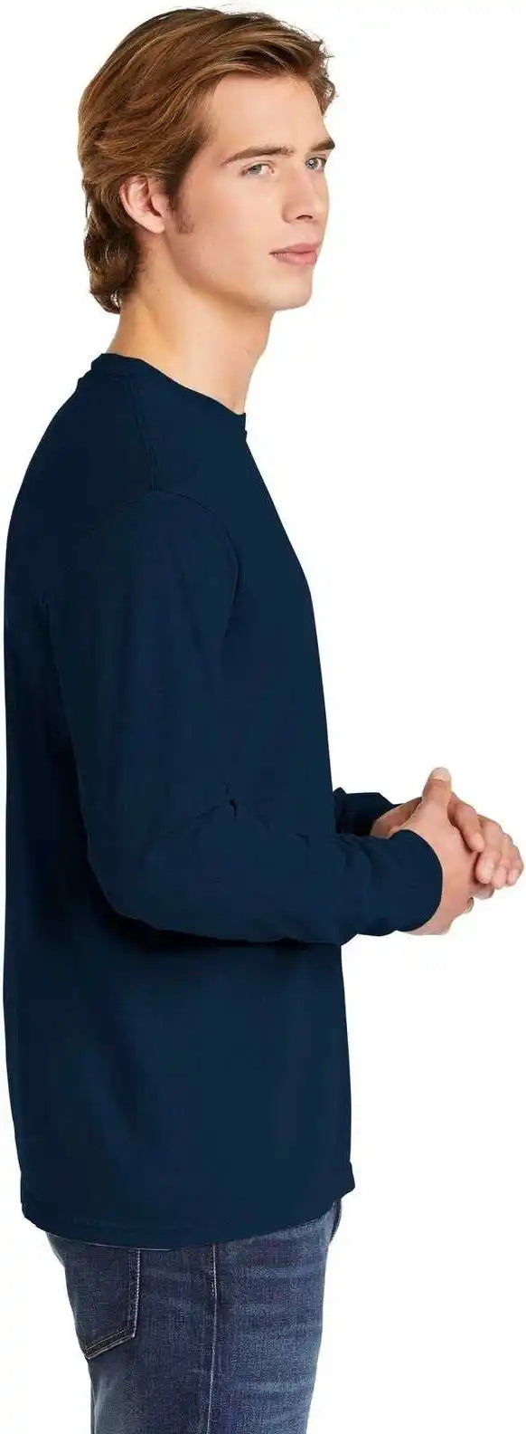 Comfort Colors 6014 Heavyweight Ring Spun Long Sleeve Tee True Navy