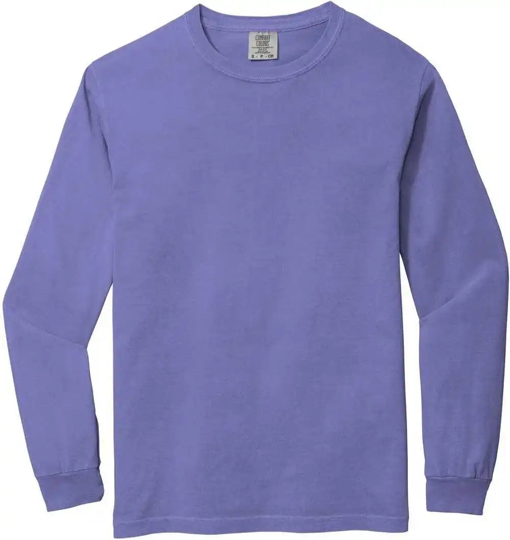 Comfort Colors 6014 Heavyweight Ring Spun Long Sleeve Tee - Violet