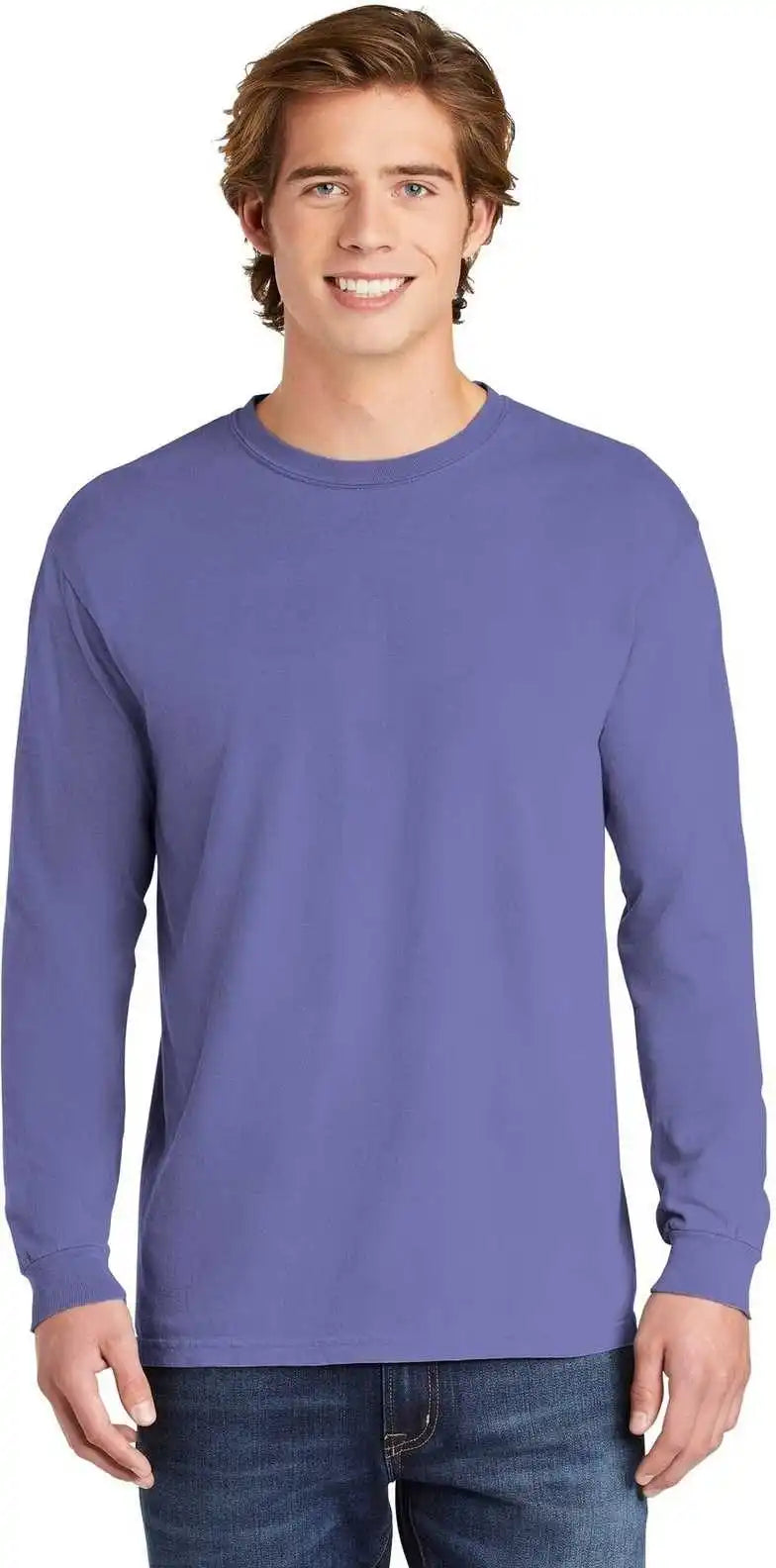 Comfort Colors 6014 Heavyweight Ring Spun Long Sleeve Tee - Violet