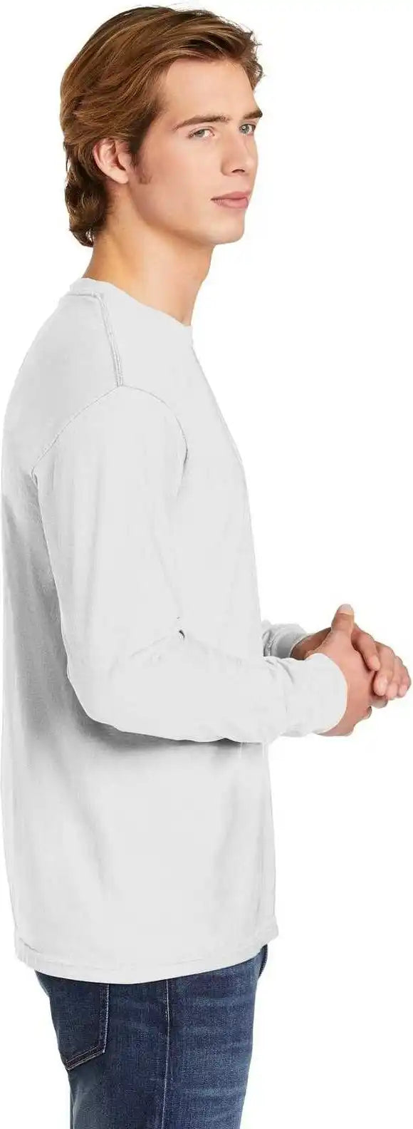 Comfort Colors 6014 Heavyweight Ring Spun Long Sleeve Tee White