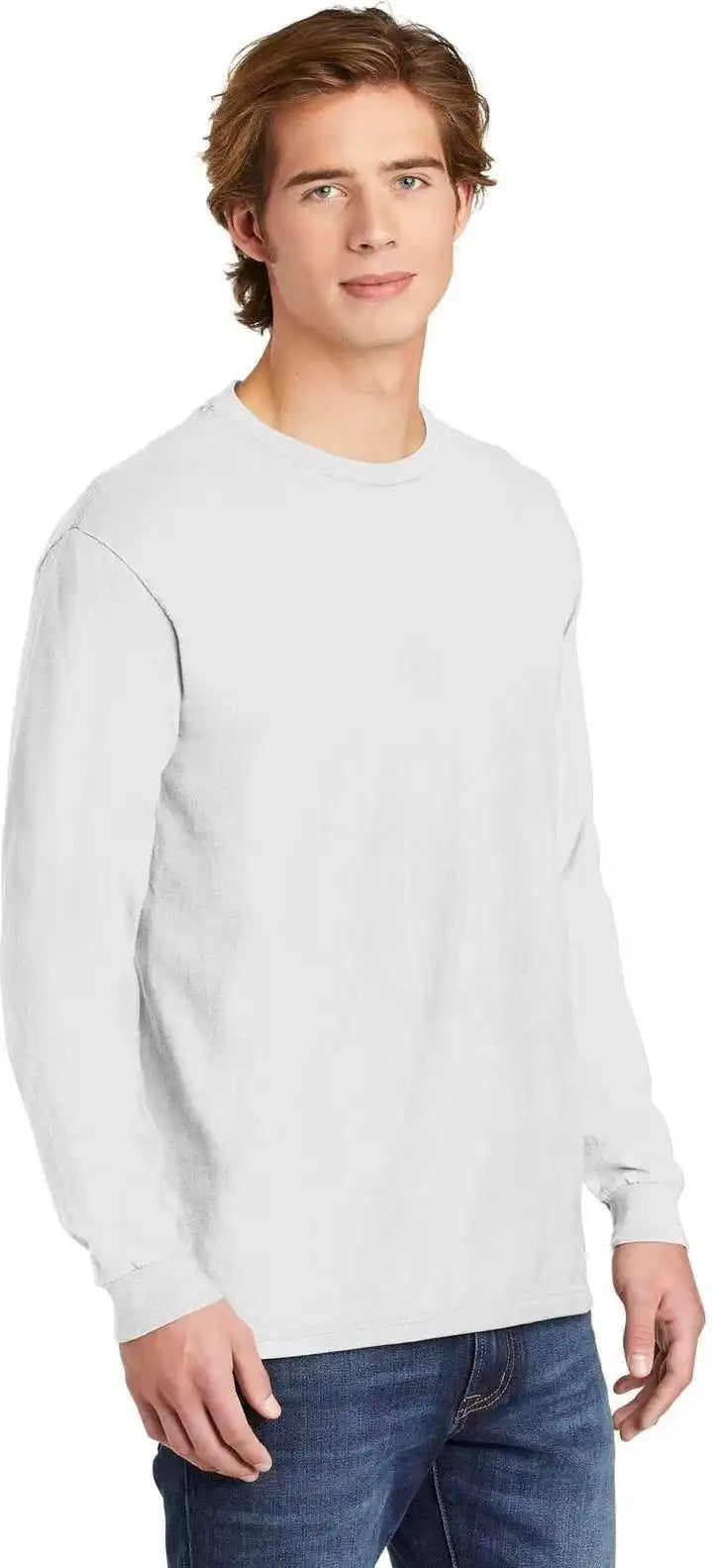 Comfort Colors 6014 Heavyweight Ring Spun Long Sleeve Tee White