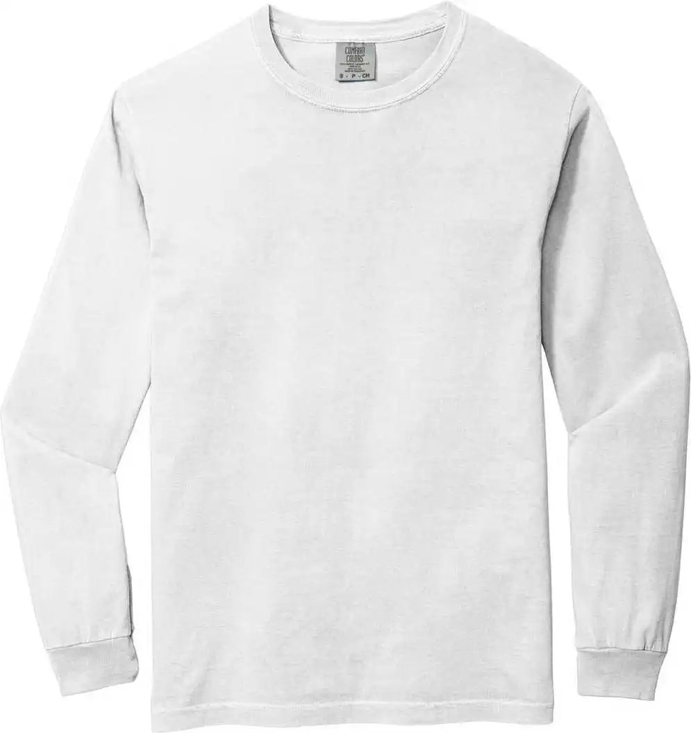 Comfort Colors 6014 Heavyweight Ring Spun Long Sleeve Tee White
