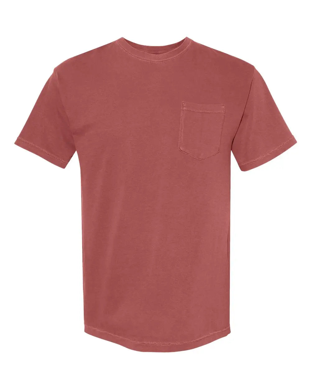 Comfort Colors 6030 Garment-dyed Heavyweight Pocket T-shirt - Brick - Brown / s
