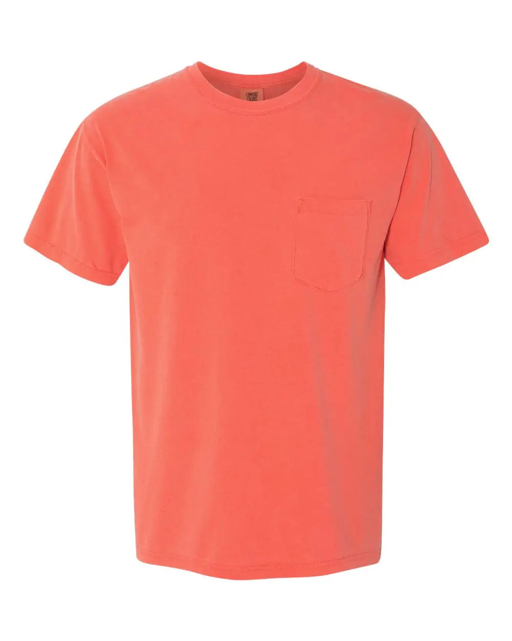 Comfort Colors 6030 Garment-dyed Heavyweight Pocket T-shirt - Bright Salmon - Orange / s