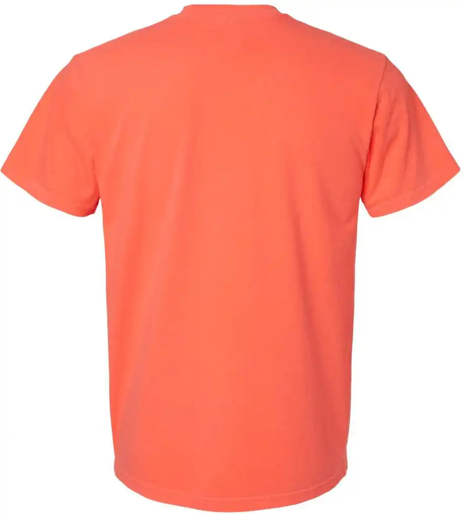 Comfort Colors 6030 Garment-dyed Heavyweight Pocket T-shirt - Neon Red Orange - s