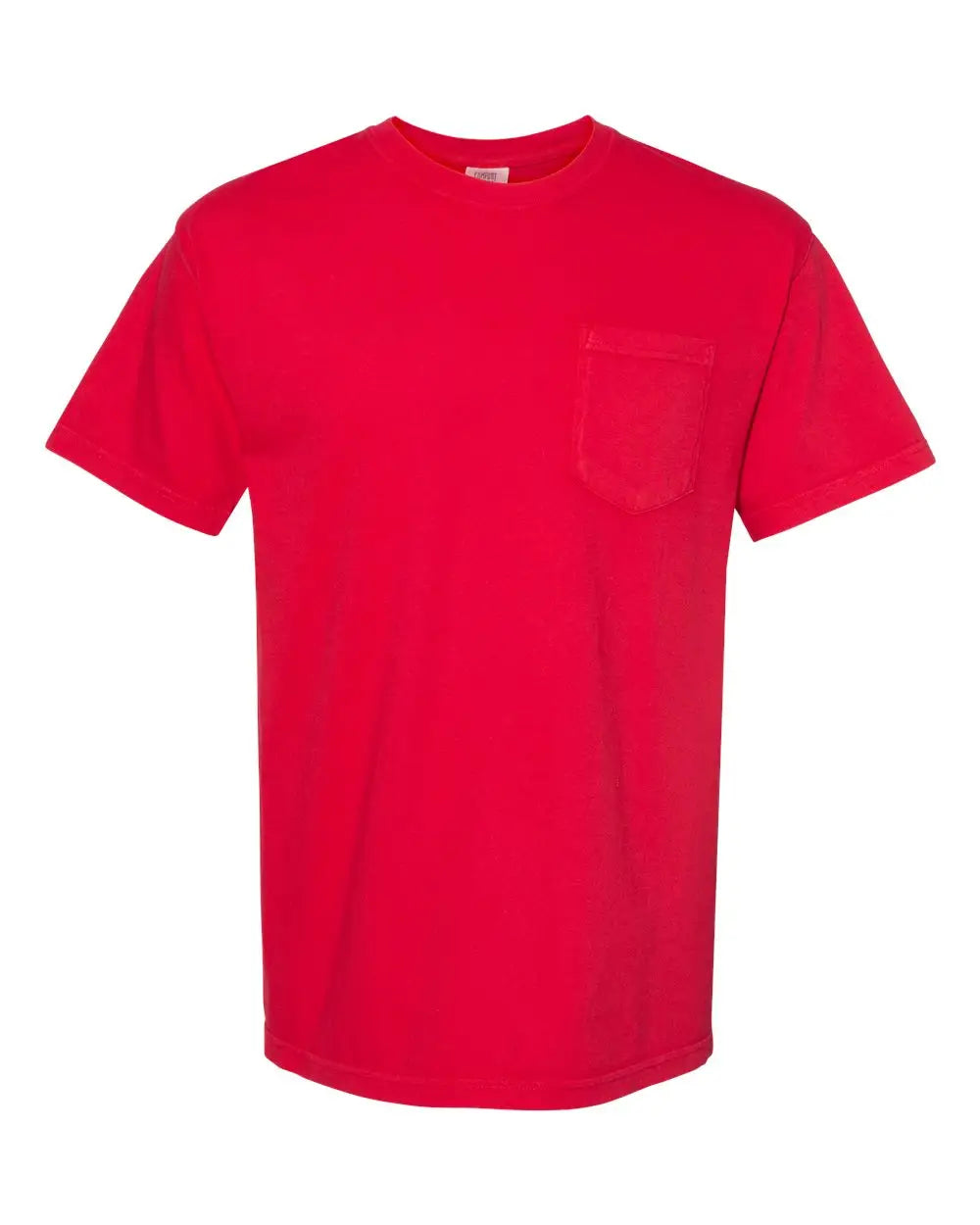 Comfort Colors 6030 Garment-dyed Heavyweight Pocket T-shirt - Red - s