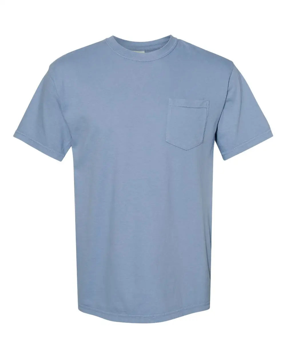 Comfort Colors 6030 Garment-dyed Heavyweight Pocket T-shirt - Washed Denim - Navy / s