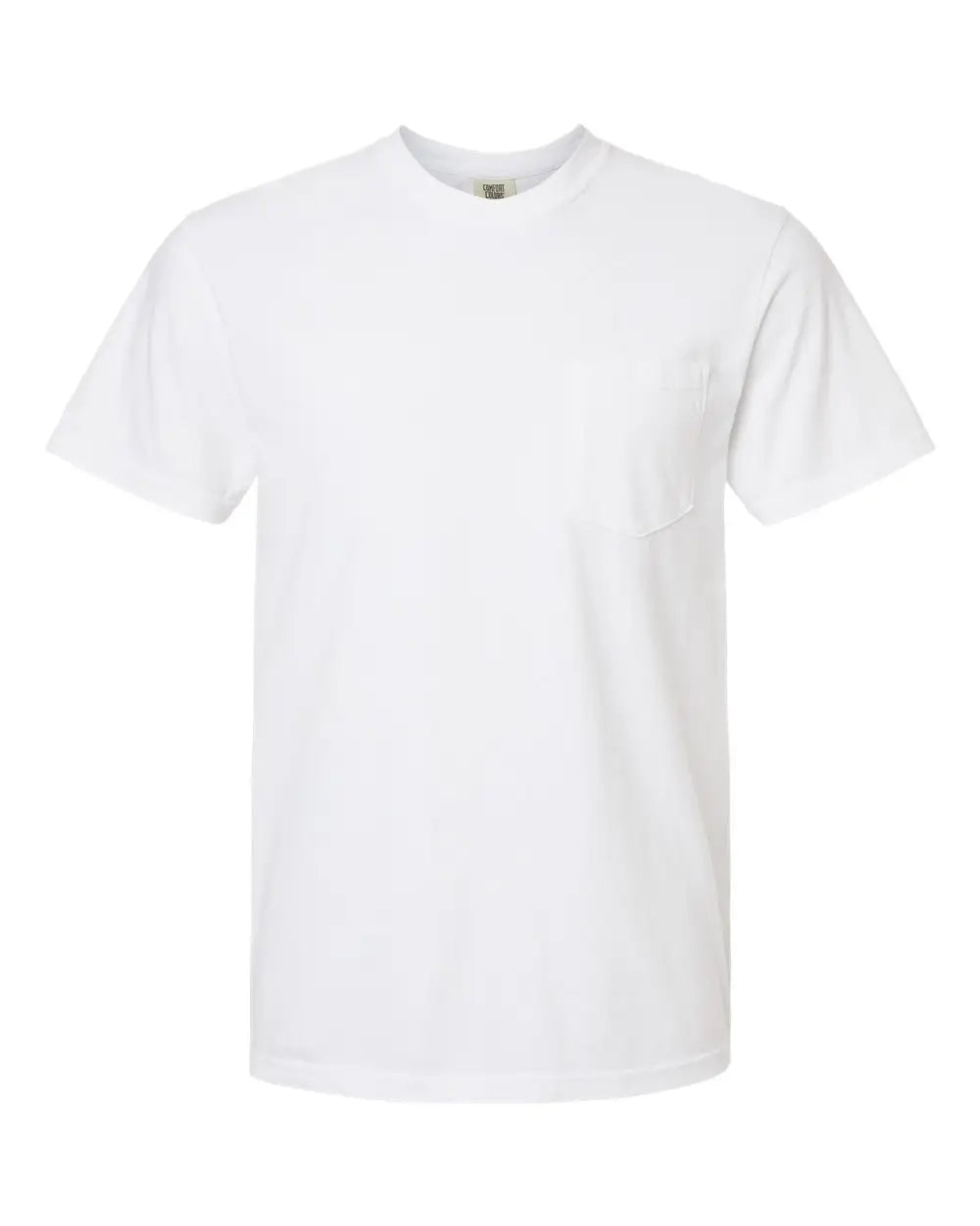 Comfort Colors 6030 Garment-dyed Heavyweight Pocket T-shirt - White - s
