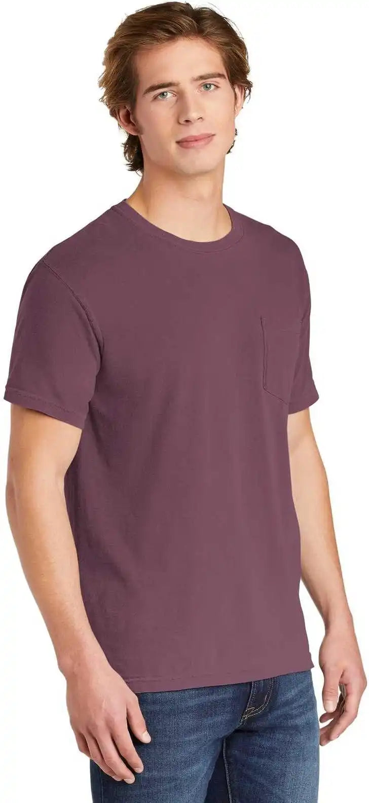 Comfort Colors 6030 Heavyweight Ring Spun Pocket Tee Berry