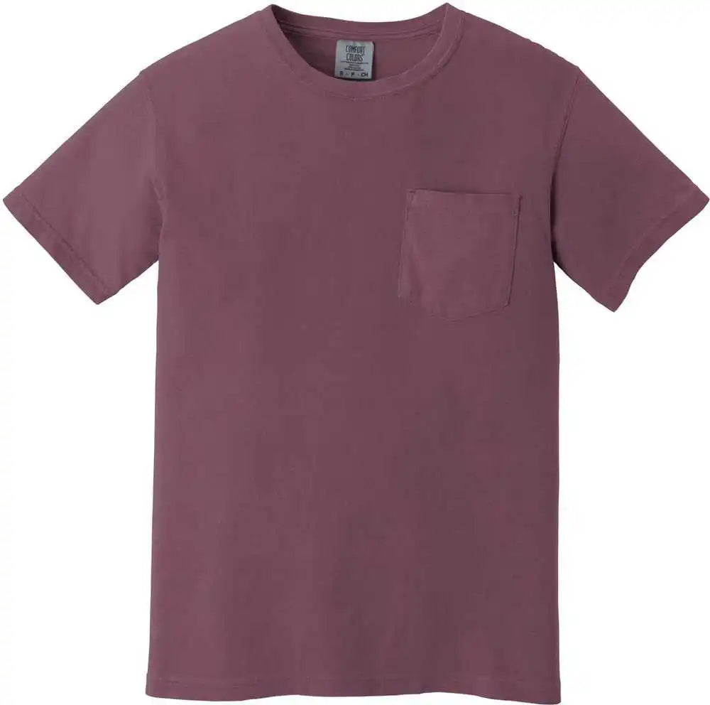 Comfort Colors 6030 Heavyweight Ring Spun Pocket Tee Berry