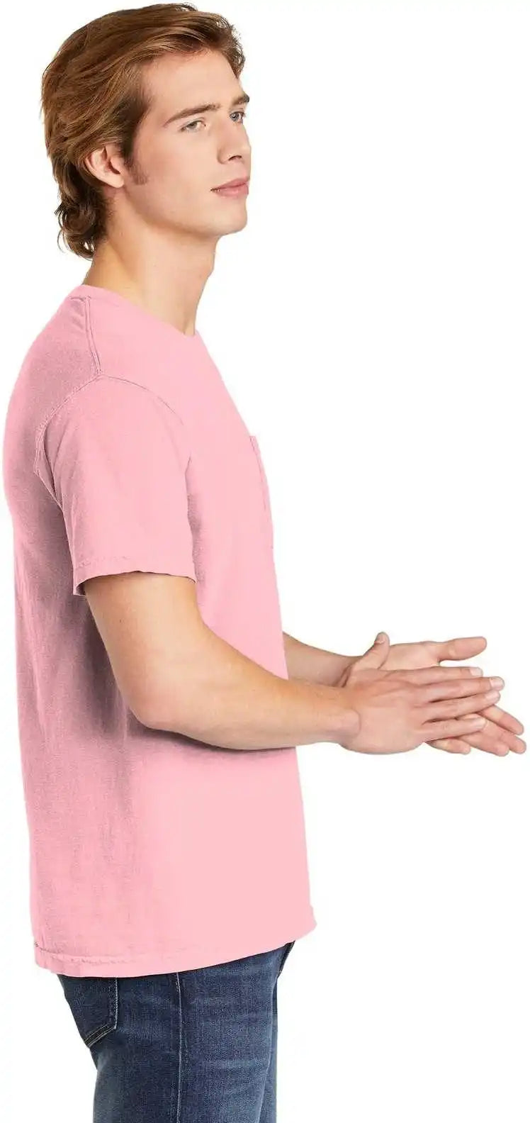Comfort Colors 6030 Heavyweight Ring Spun Pocket Tee Blossom